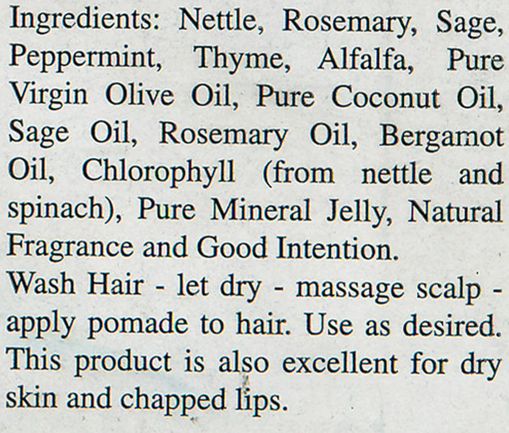 Nature's Blessings Hair Pomade 4 oz. by House of Nubian Inc
