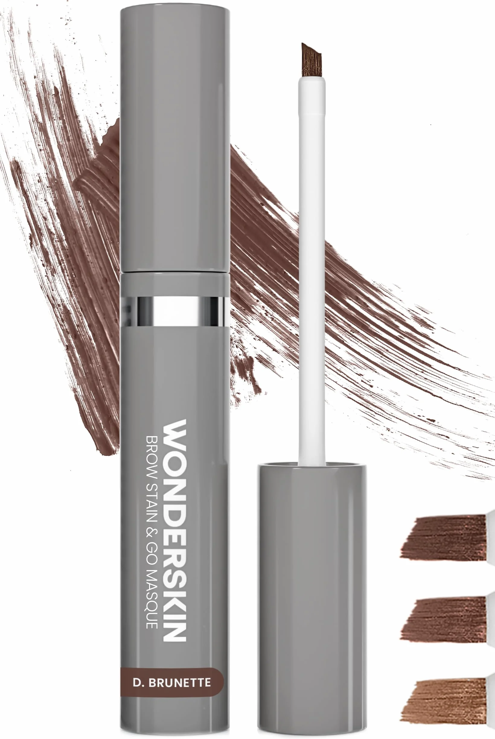 Wonderskin Teinte Pour Sourcils – Wonder Blading Brow Stain & Go Masque, Teinte Pour Sourcils Longue Durée, Anti-Transfert Et Anti-Taches (Brun Foncé)