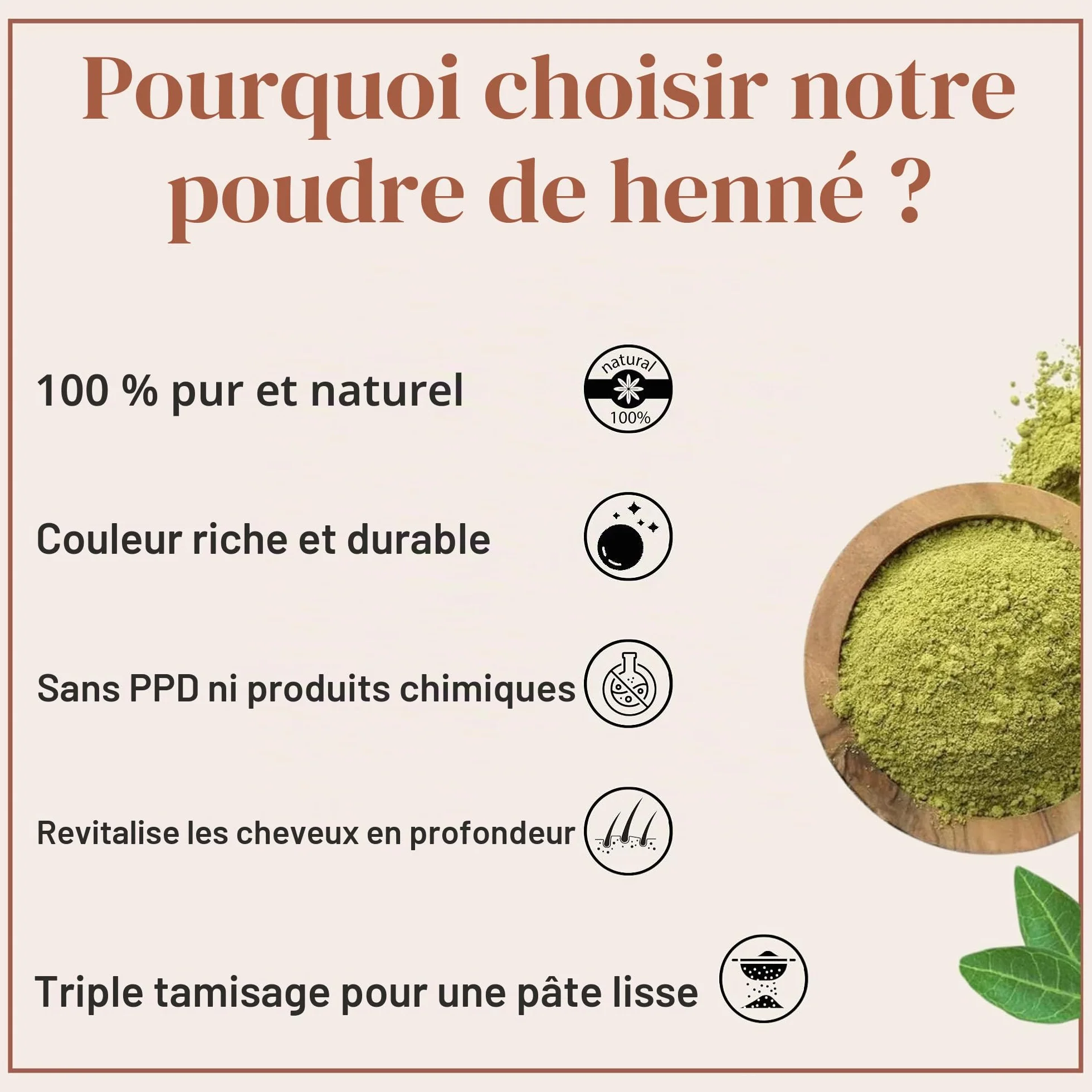 SAMYAM Poudre de henné pur - Paquet de 1 kg | Coloration capillaire naturelle, henné du Rajasthan triplement tamisé, sans PPD