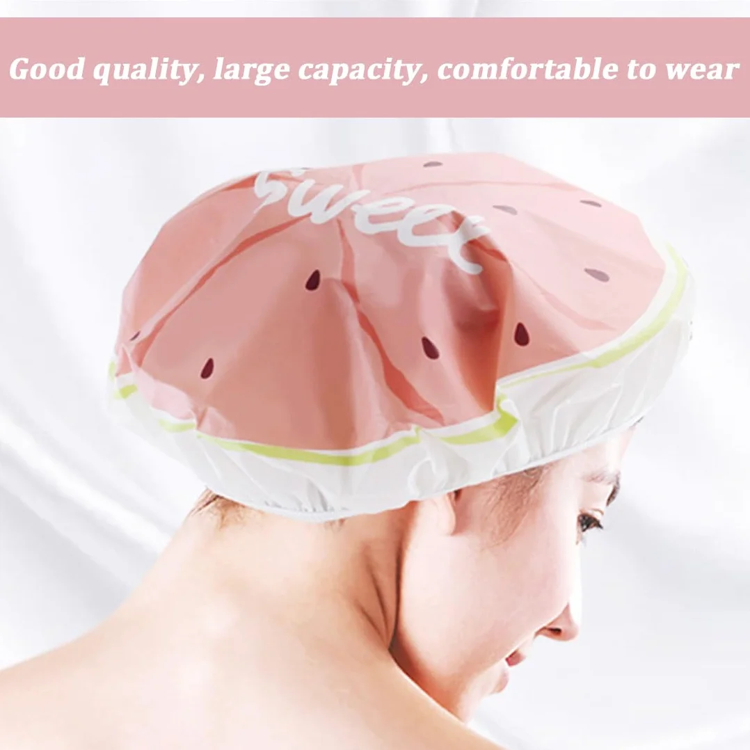 Bonnets de Douche Enfant 5 Pièces Cap Étanche Réutilisables Salons de Douche