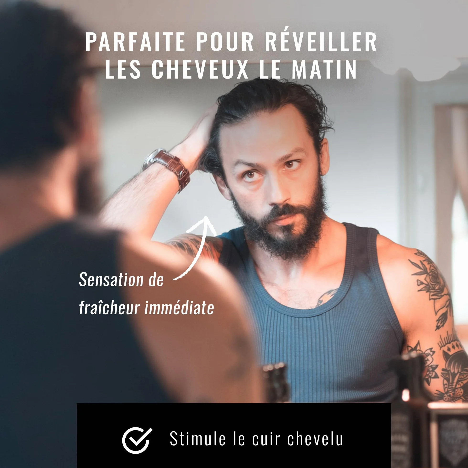 Tonsor & Cie - Hair Tonic Citrus 200 ml - Lotion Tonique Cheveux Rafraîchissante & Tonifiante - Parfume le Cuir Chevelu Sans Effet Gras - Soin Quotidien Naturel - Formulée et Fabriquée en France