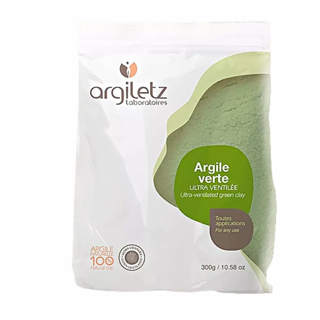 Argiletz Argile Verte en poudre ultra-ventilée - Sachet 300g