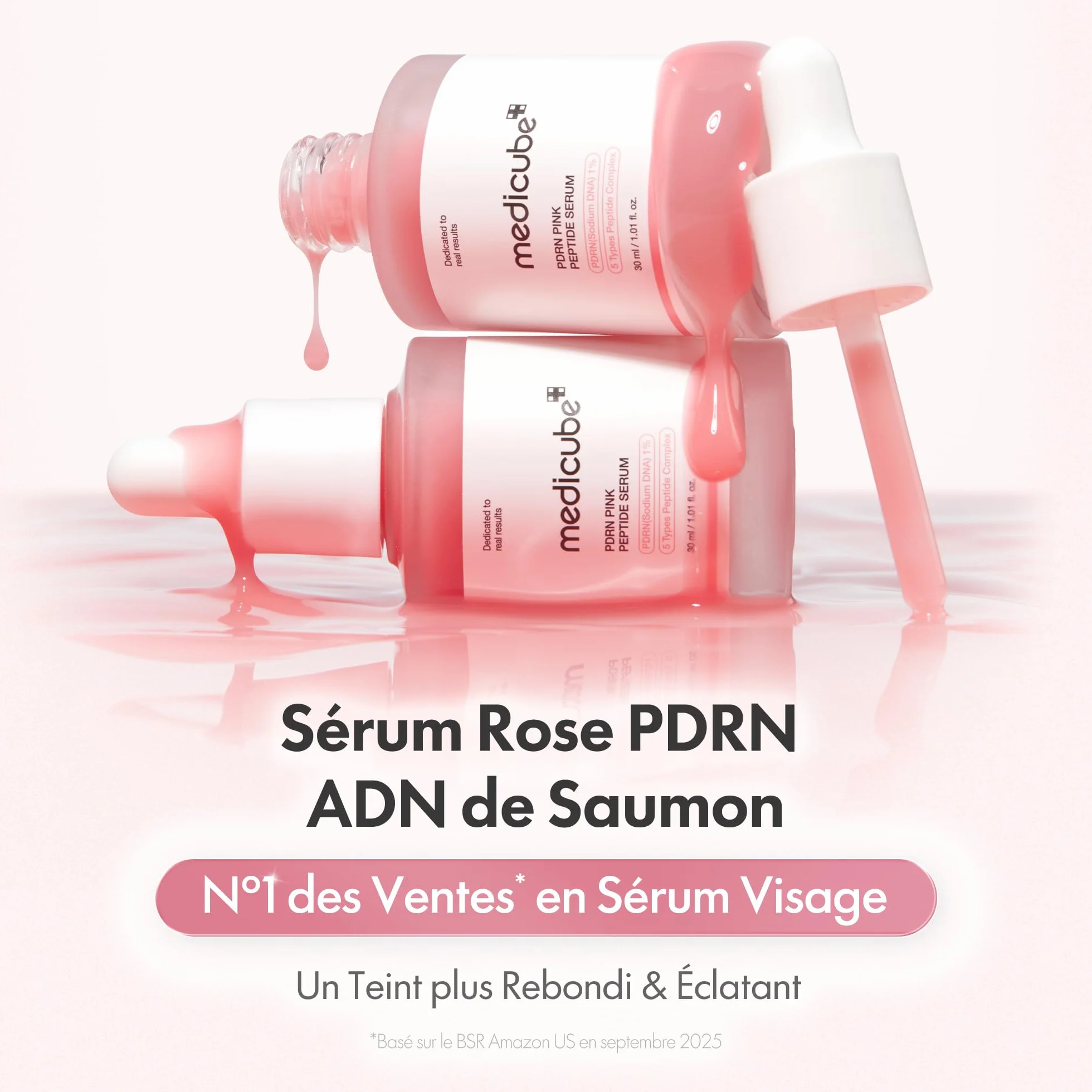 Medicube Sérum Con Péptido Rosa Salmon Dna Pdrn Pink Glow Niacinamida Hidratante Reafirmante 1,01 Fl.Oz.