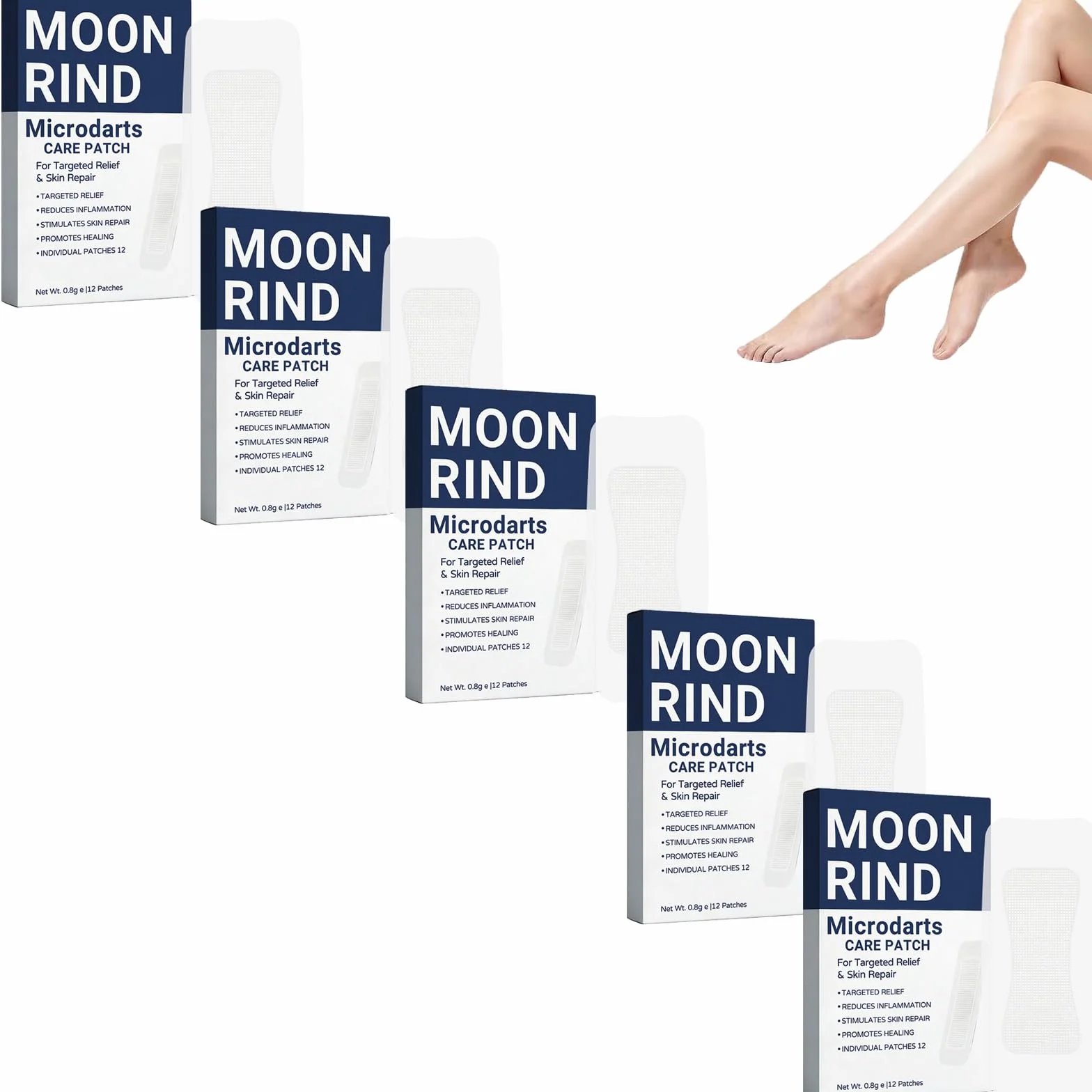 Leg Renew Varicose Vein Patch 60pcs Vein Target Microneedle Patch Natural Ingredients All Skin Types