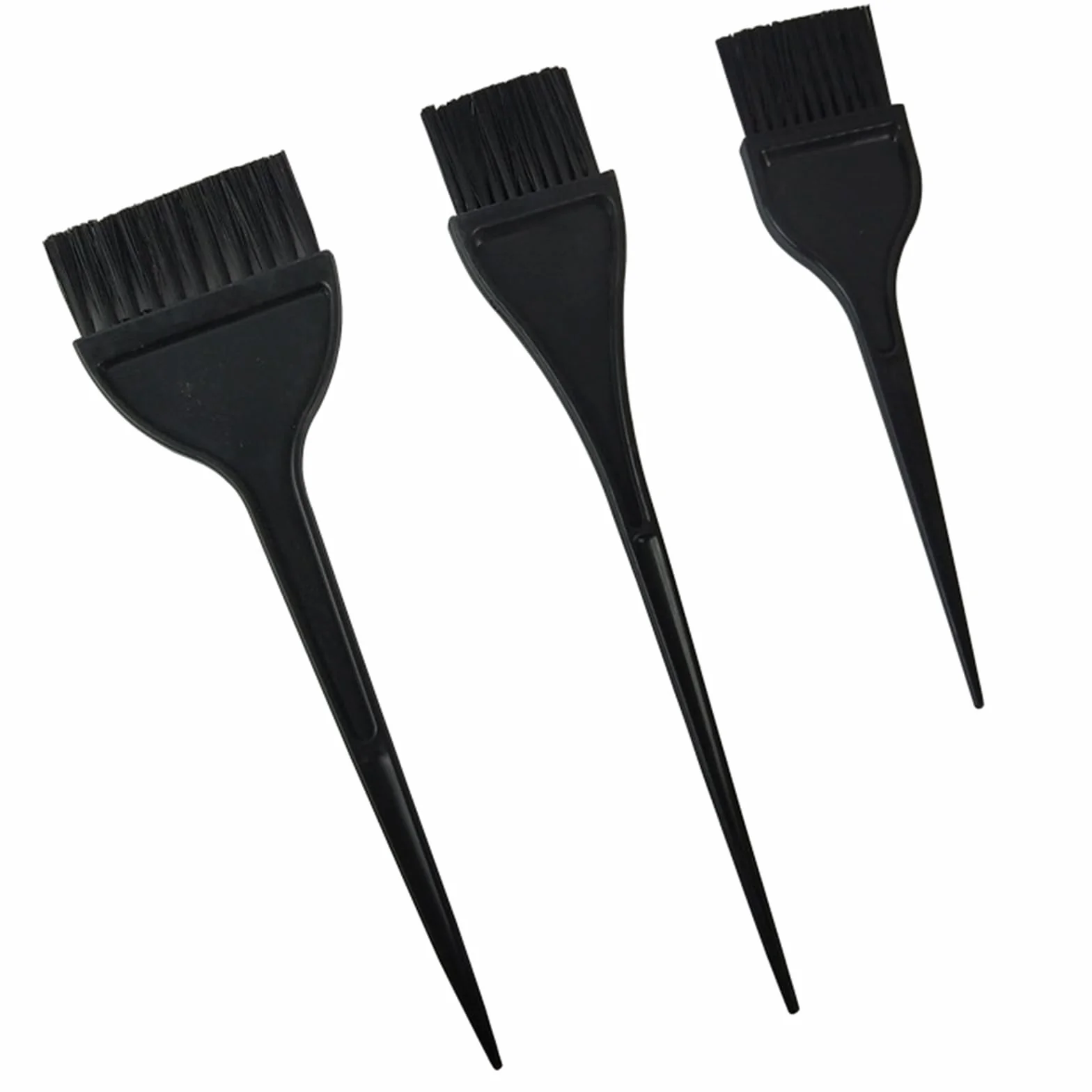 Lot de 3 pinceaux de coloration cheveux, brosse teinture applicateur