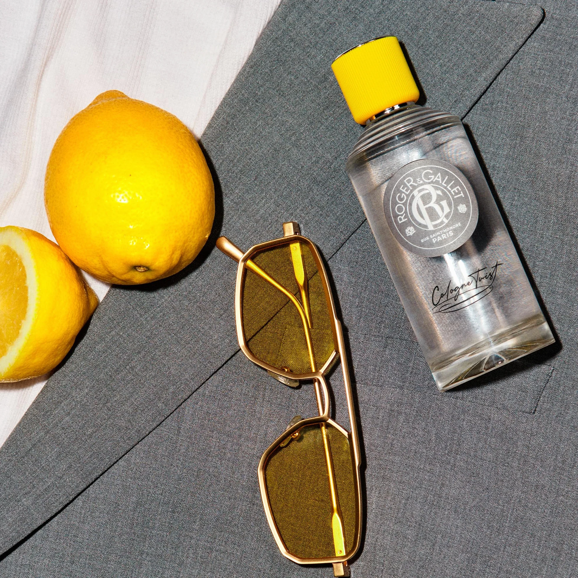 Roger&Gallet - Cologne Twist - Parfum Frais aux Notes de Citron, Sauge, Bergamote et Bois de Cachemire - Eau de Cologne avec 95% d’Ingrédients Naturels - Fragrance Mixte Revitalisante