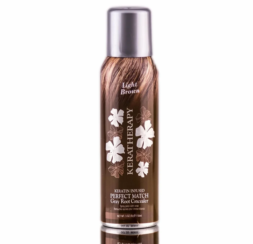 Spray correcteur de racines Perfect Match Châtain clair Keratherapy