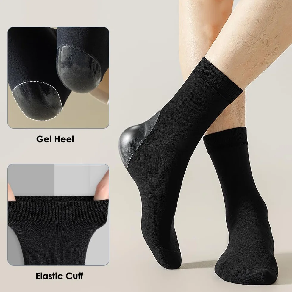 Chaussettes Hydratantes Pieds Secs 2 Paires en Silicone Soins Peau Fissurée Dure Sèche Jour et Nuit
