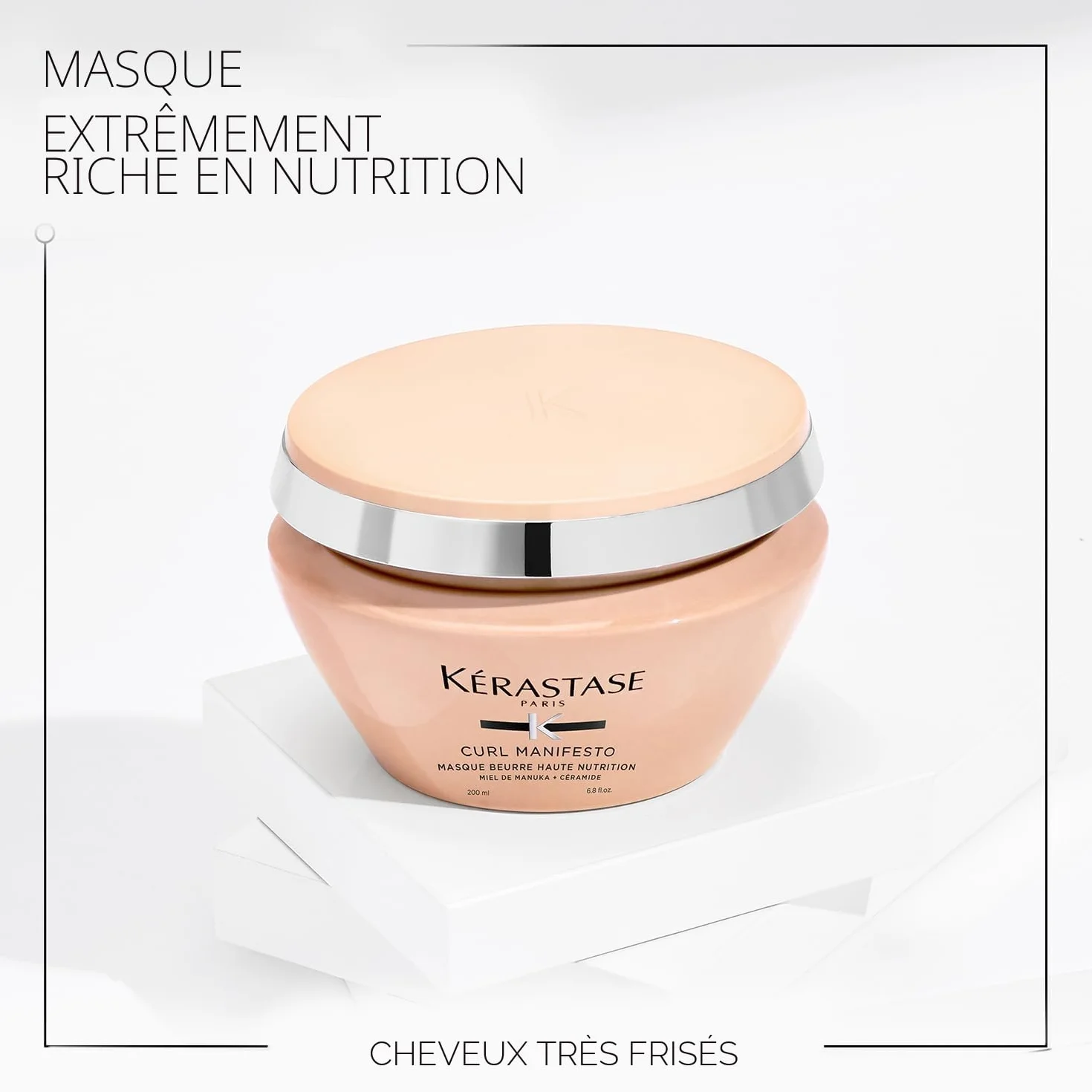 KÉRASTASE Curl Manifesto Masque Beurre Haute Nutrition Masque Capillaire Extra Riche 200 ml Cheveux Bouclés