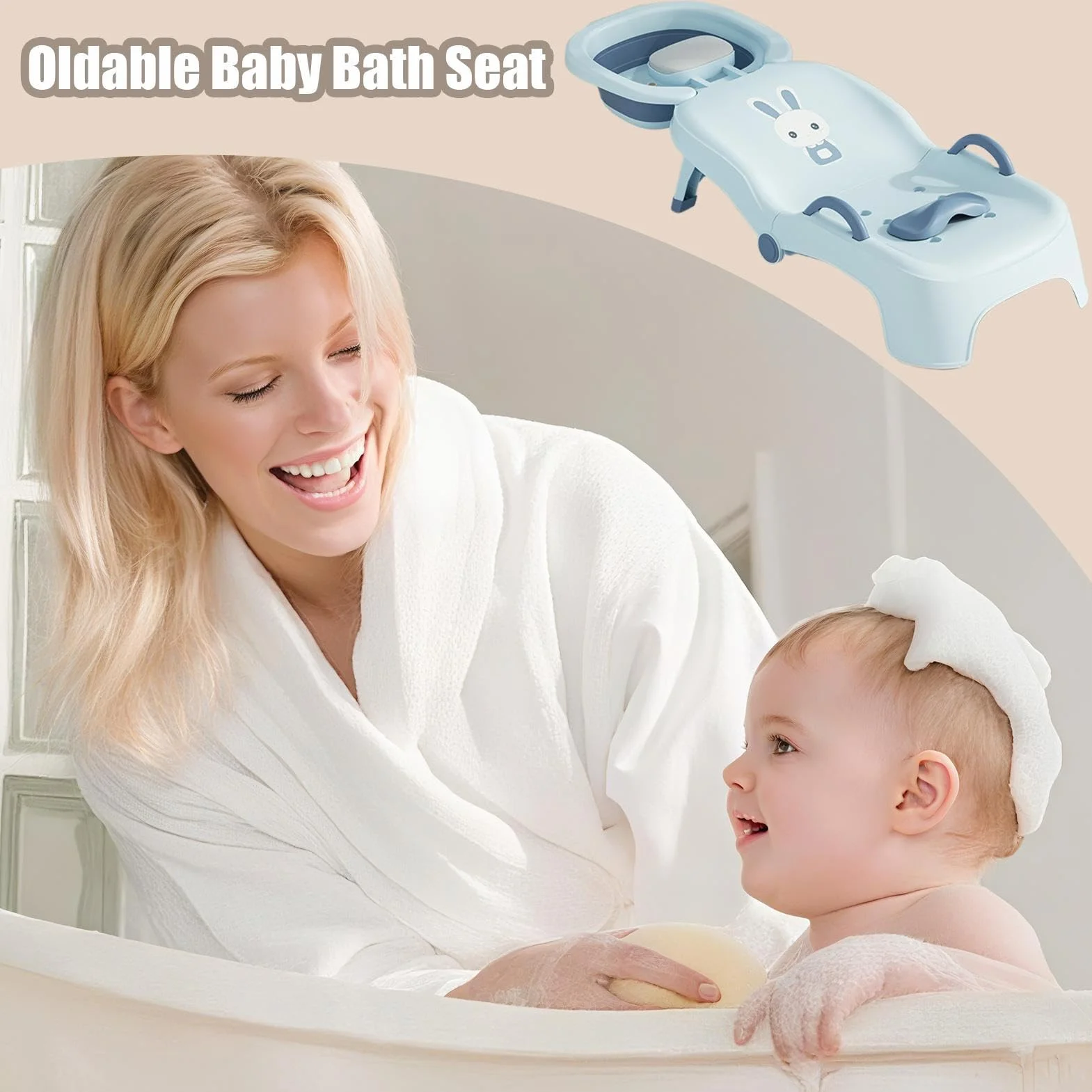 Station lavage cheveux pour Siège inclinable shampooing bébé appui-tête | Fauteuil Pliable Rince-Cheveux Enfant pour Salon Maison Salle de Bain WC Salon Filles Garçons Bébé