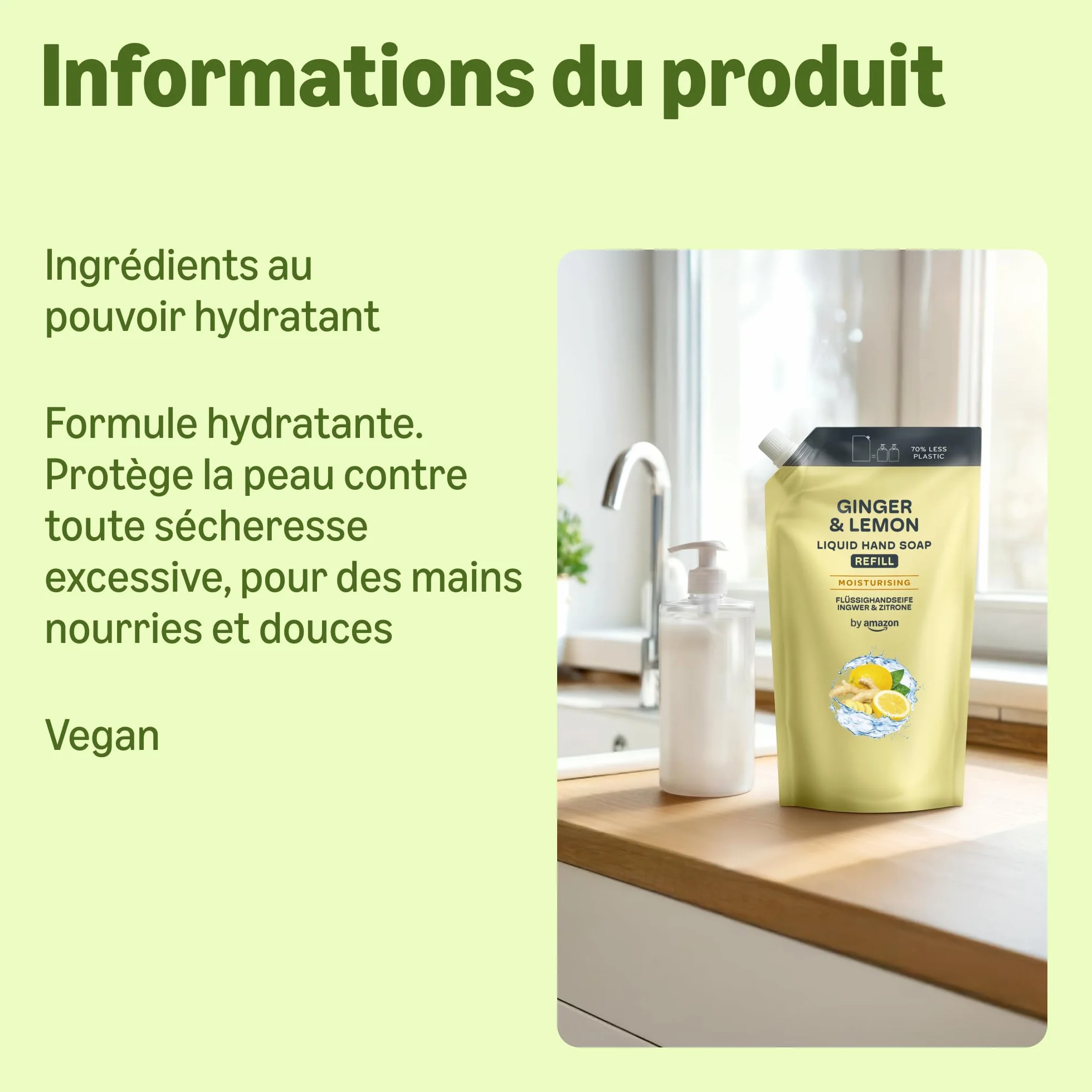 Savon pour les mains Gingembre et Citron 2 x1000ml