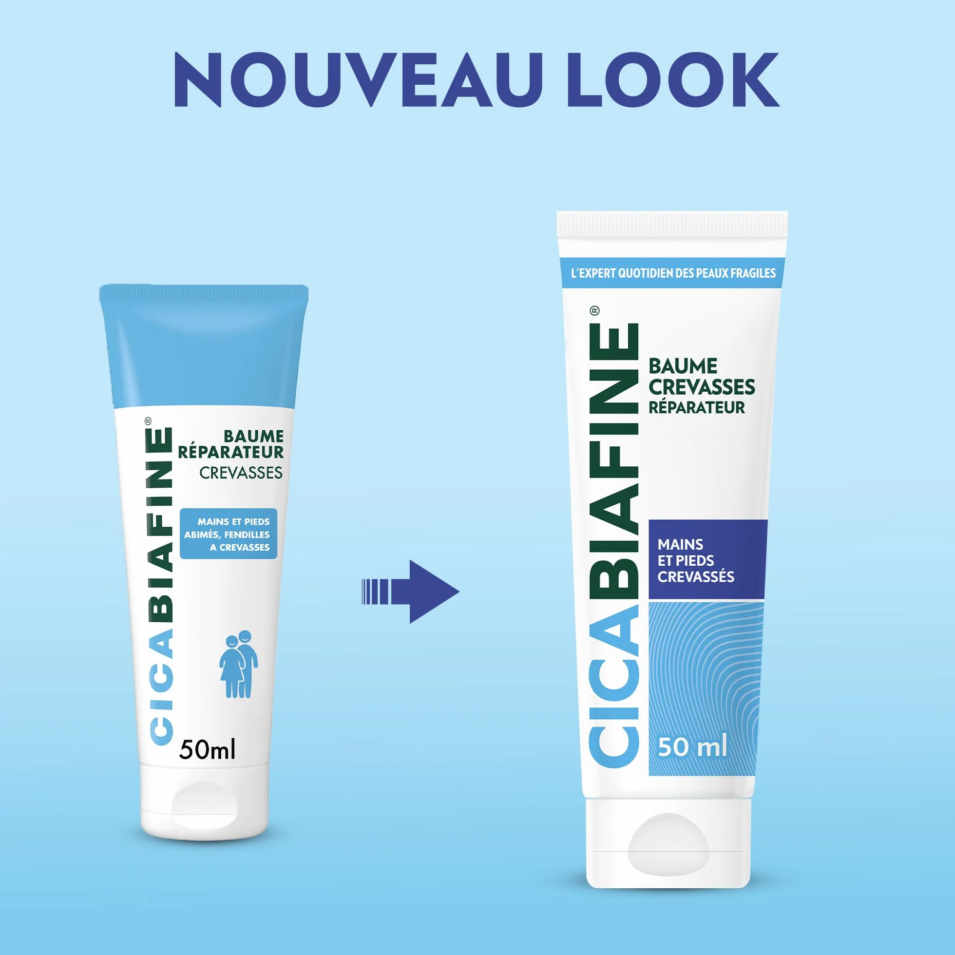 Cicabiafine Baume Crevasses Réparateur 50 ml – Hydratant Mains Pieds