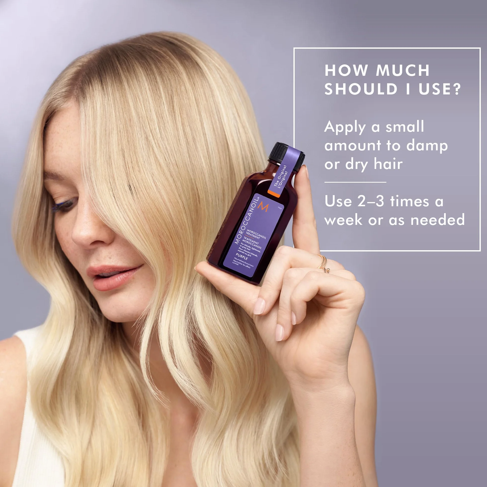 Moroccanoil Violet Blond Parfait Huile pour cheveux blonds