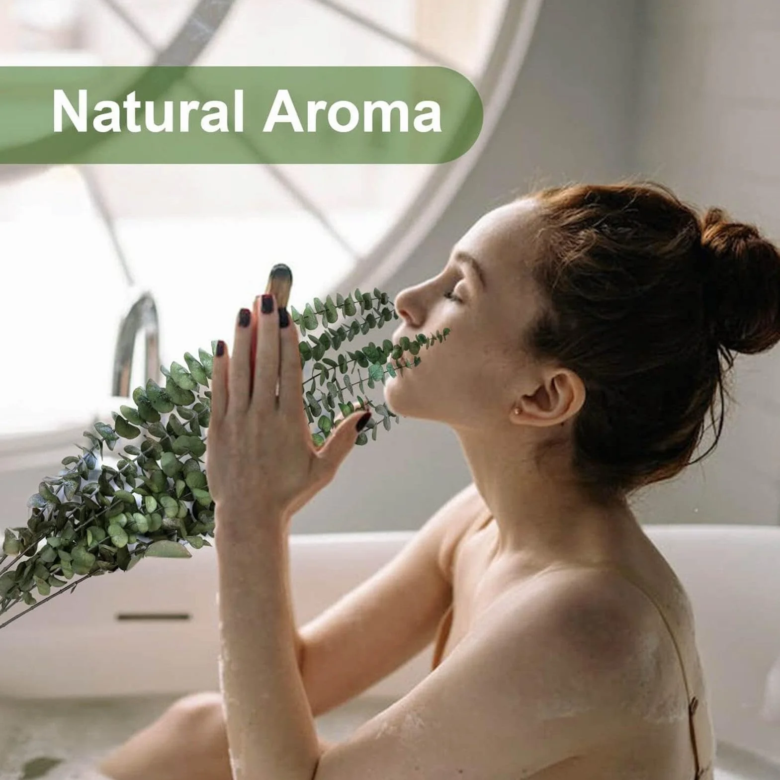 Tiges d'Eucalyptus pour Douche - Naturelles Grand Format 10 Unités, Arrangements Fleurs Sèches Décoration Maison Salle de Bain