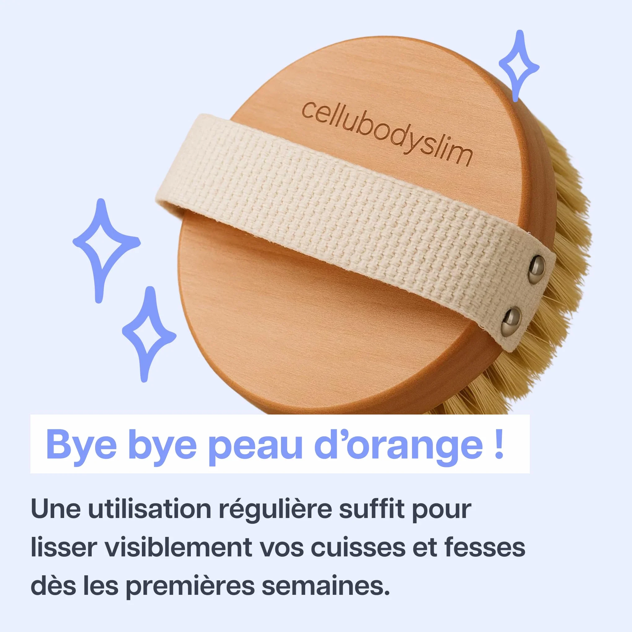 Brosse de Massage à Sec Anti-Cellulite Drainage Lymphatique Exfoliant Corps Qualité Supérieure Marque Française