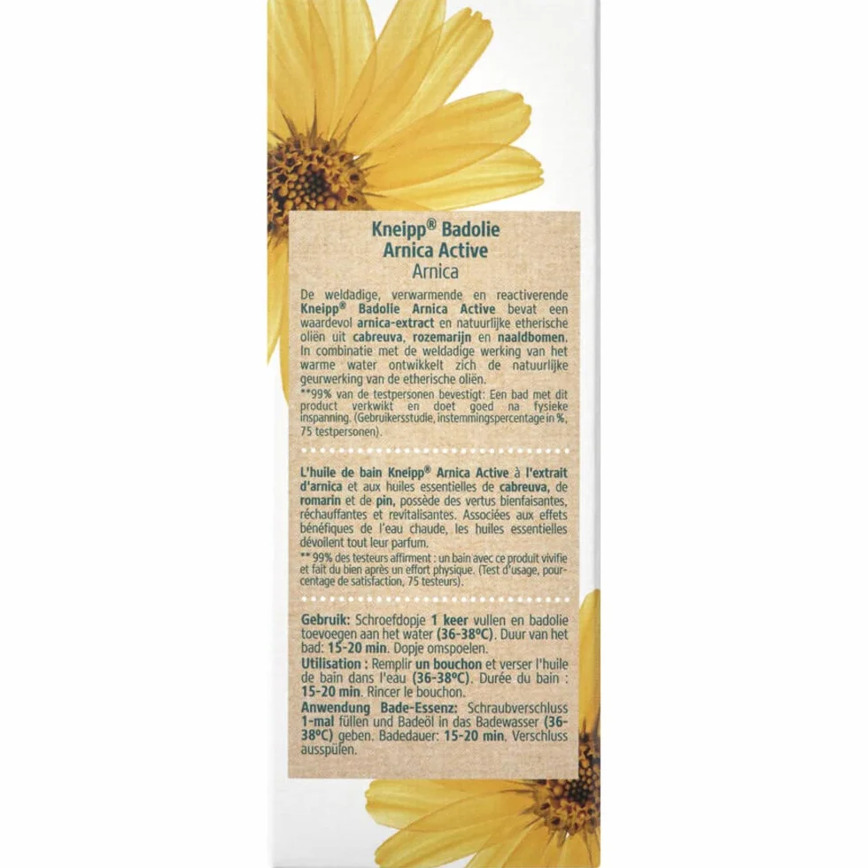 Kneipp Huile de Bain Arnica Active 100 ml