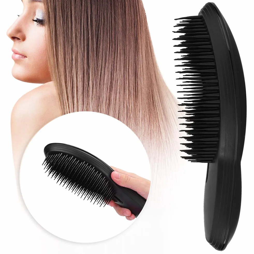 Peigne de coiffure à coussin d'air Noir portable pour massage du cuir chevelu