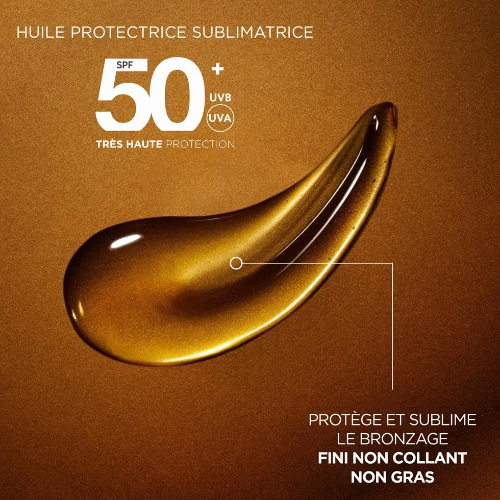 Garnier Ambre Solaire Ideal Bronze Huile Protectrice Sublimatrice Bronzage FPS 50+ Vitamine E 150 ml