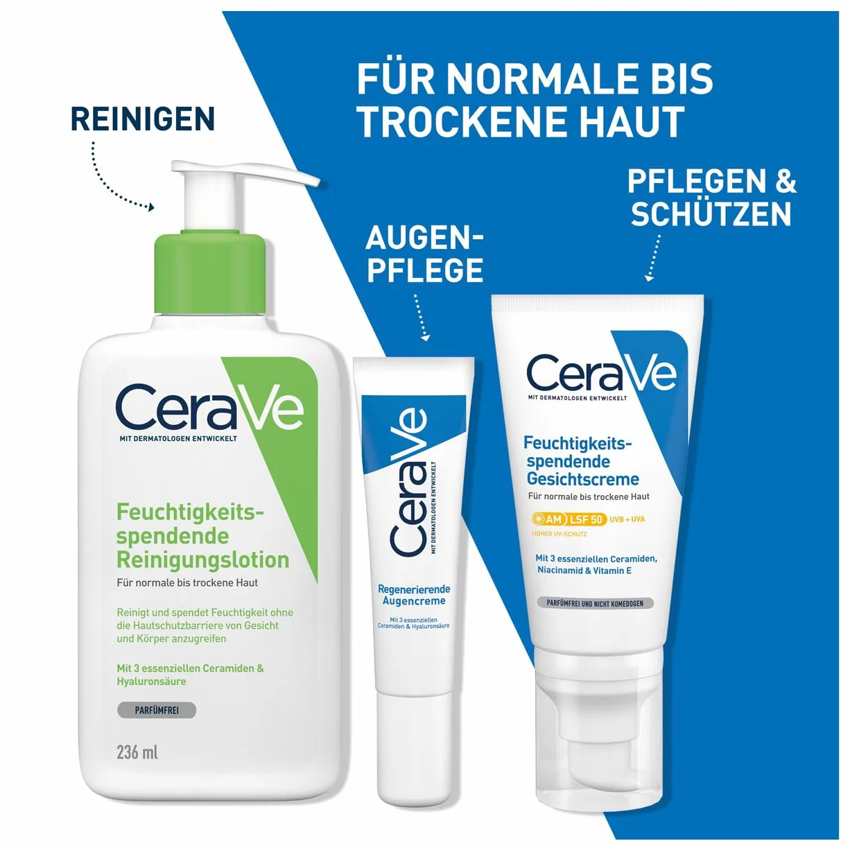 CeraVe Crème Réparatrice Contour des Yeux 14 ml 3 Céramides Acide Hyaluronique