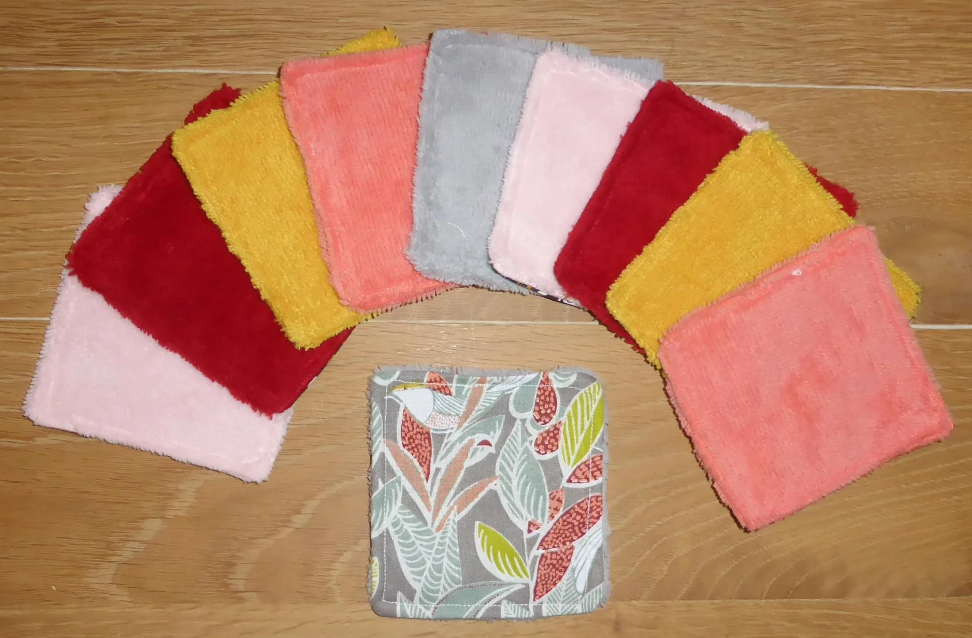 Lingettes démaquillantes lavable bambou lot de 10 zéro déchet