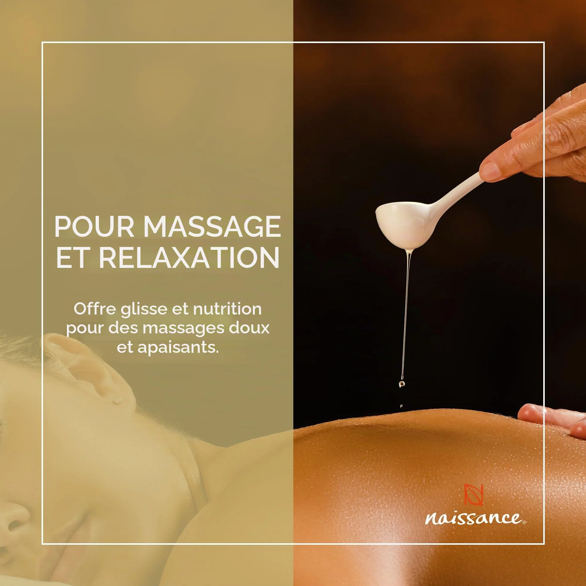 Naissance Huile D'Amande Douce 1L Hydratant Naturelle Végan Sans OGM Lubrifiant Massage Corps Visage Cheveux