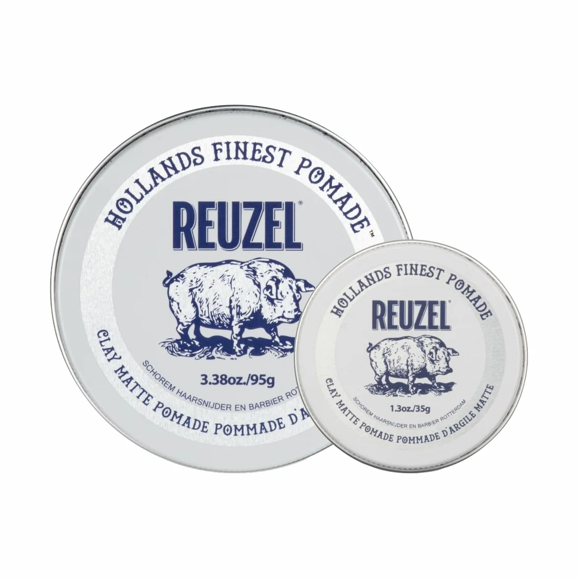 Reuzel 2026 Road Trip, Pommade à l'argile mate, sans brillance, tenue moyenne pour un style et un fini naturels, 95g + format voyage gratuit 35g