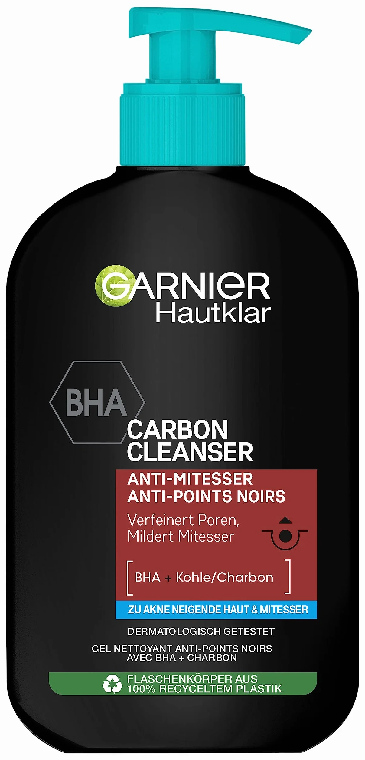 Garnier Gel lavant Carbon Cleanser BHA anti-points noirs 250 ml