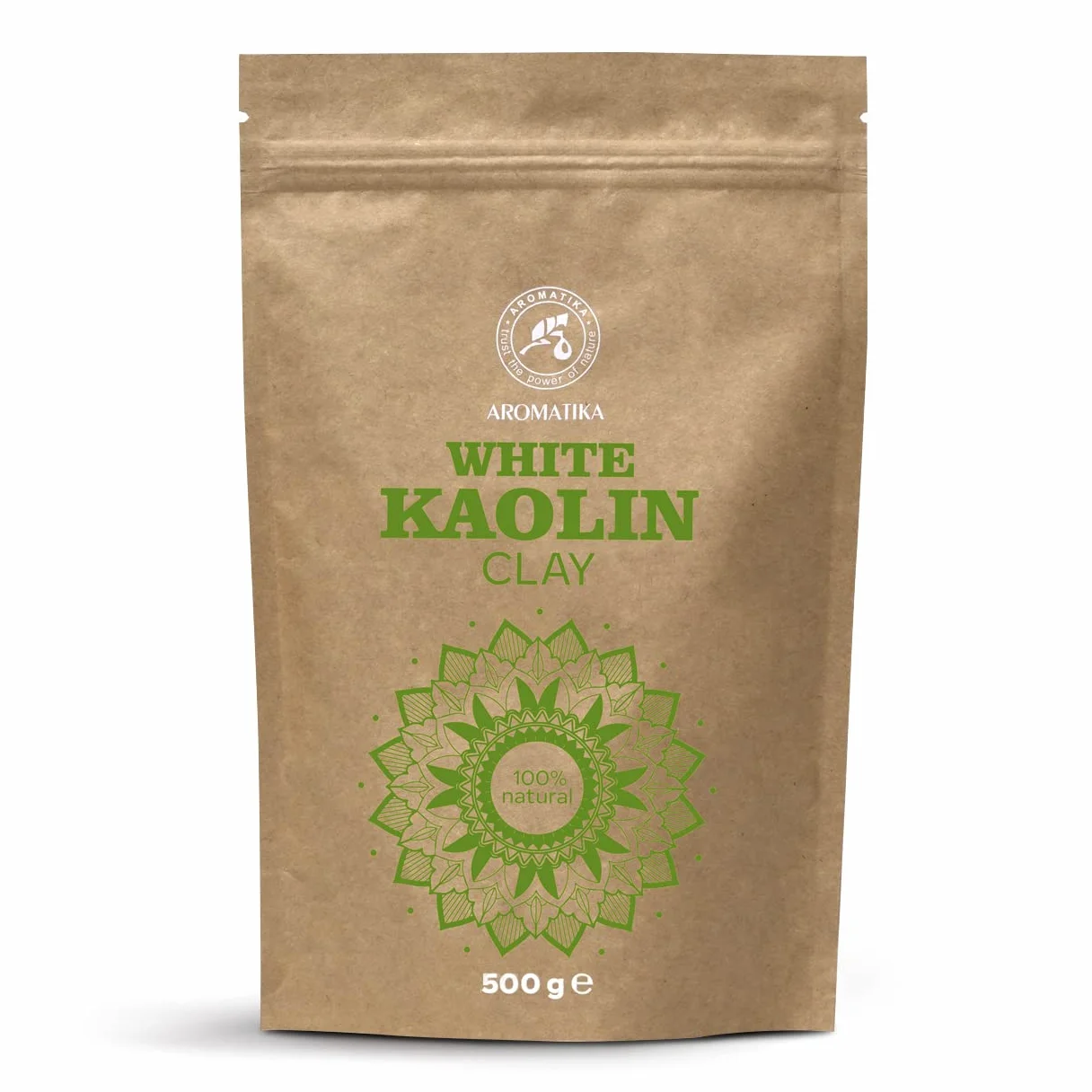 Argile Kaolin Blanc - 500g - Argile Blanche - Poudre Argile de Kaolin Blanche Pure et Naturelle - Purifiante et Tonifiante pour Visage et Cheveux - Argile Blanche Poudre pour Masques et Gommages