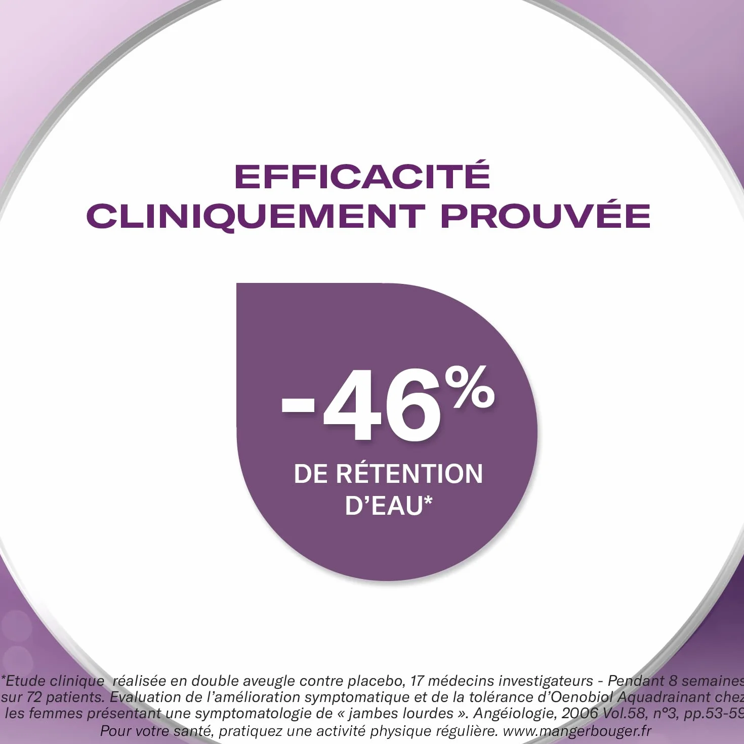 OENOBIOL Aquadrainant Plus Complément Alimentaire Minceur Jambes Légères 45 Comprimés Programme 15 Jours