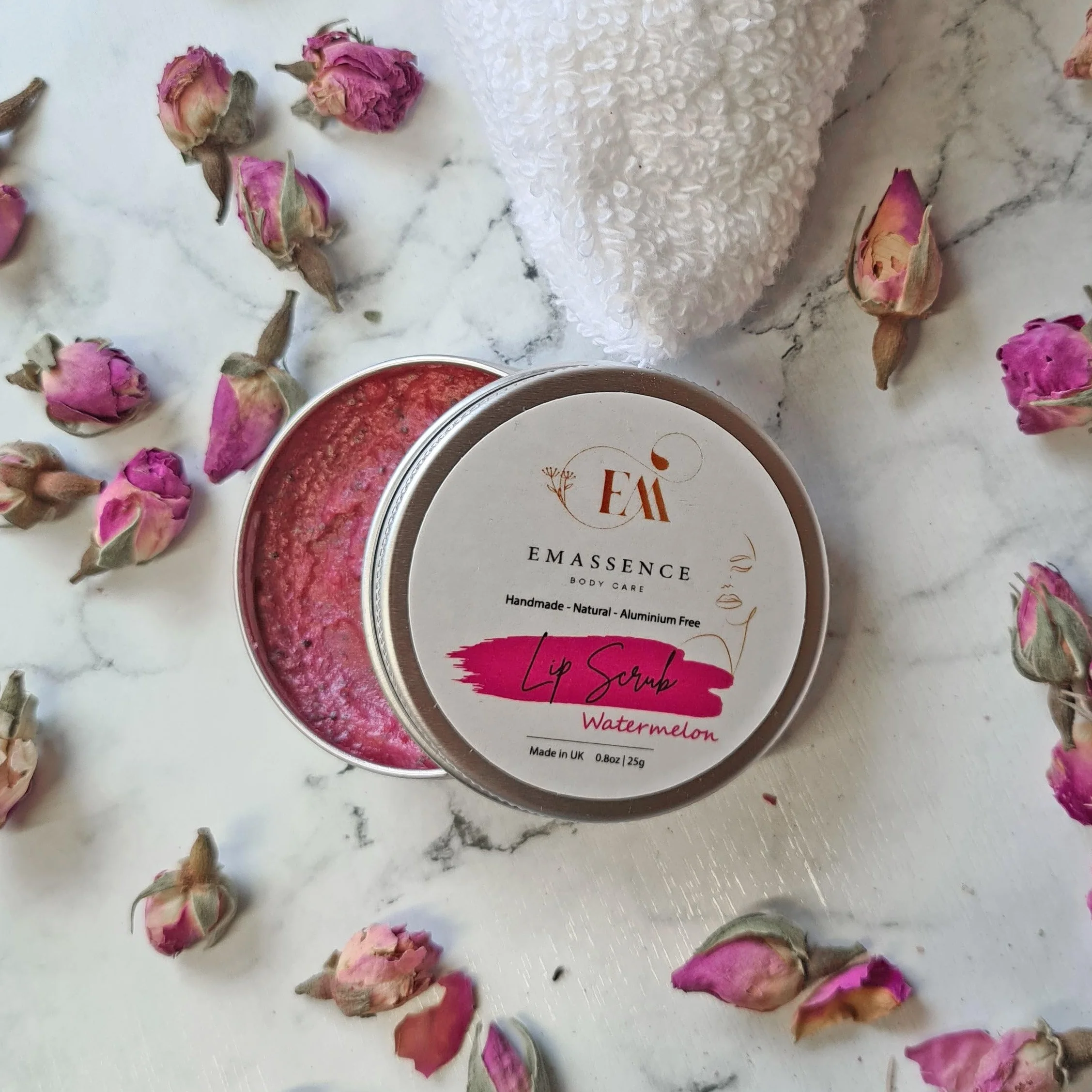 Gommage à lèvres pastèque - Exfoliant bio pour les lèvres éclaircissantes et douces