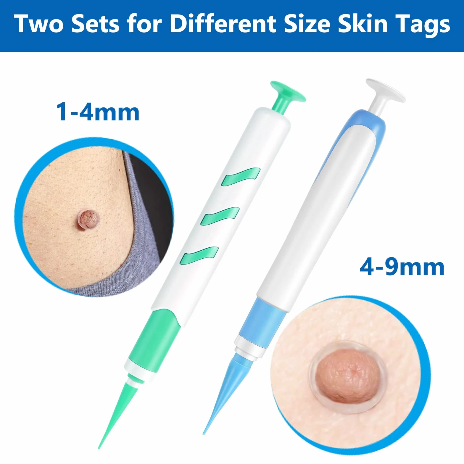 Enlèvement Des Acrochordons, Stylo Automatique 2 Tailles, Efficace Indolore, Pour Verrues Grains De Beauté 1-9 MM
