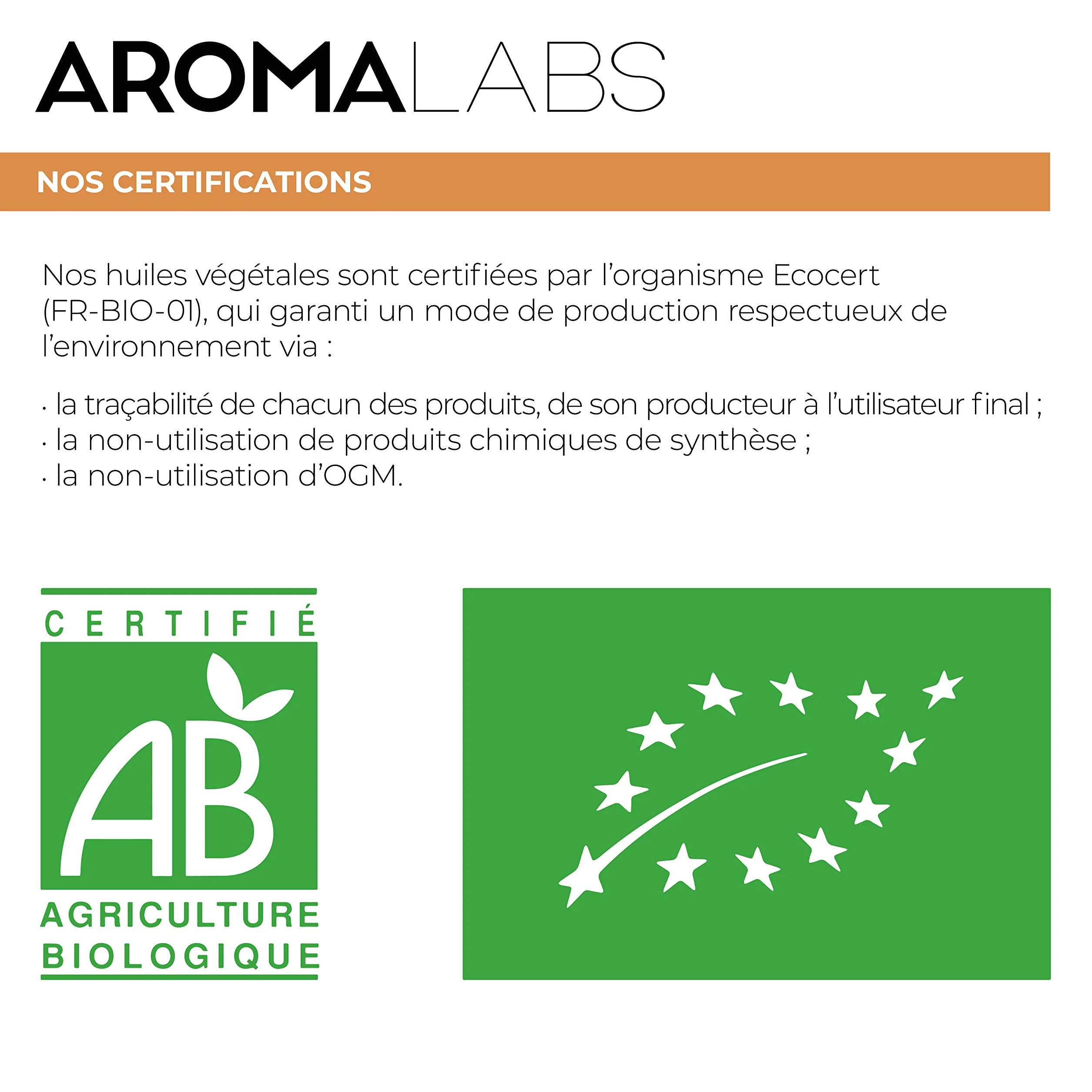 Huile Végétale Amande Douce BIO Aroma Labs 250 mL Certifiée AB