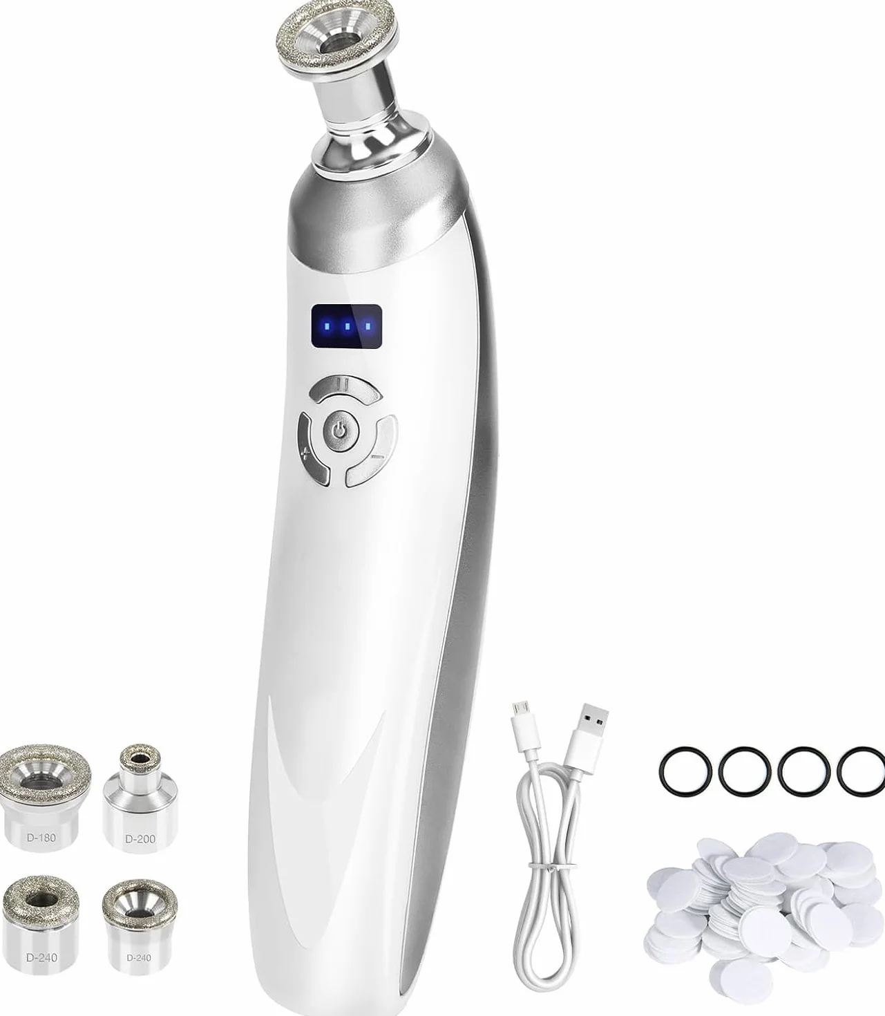 Appareil De Microdermabrasion Diamant Professionnel | Appareil Portable à Cristaux Pour Le Soin Du Visage, Kit D'élimination Des Points Noirs