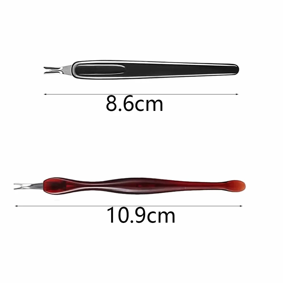 Cuticle Trimmer 4 Pièces Fourchette à Cuticules Poussoir à Cuticules Dead Skin Remover