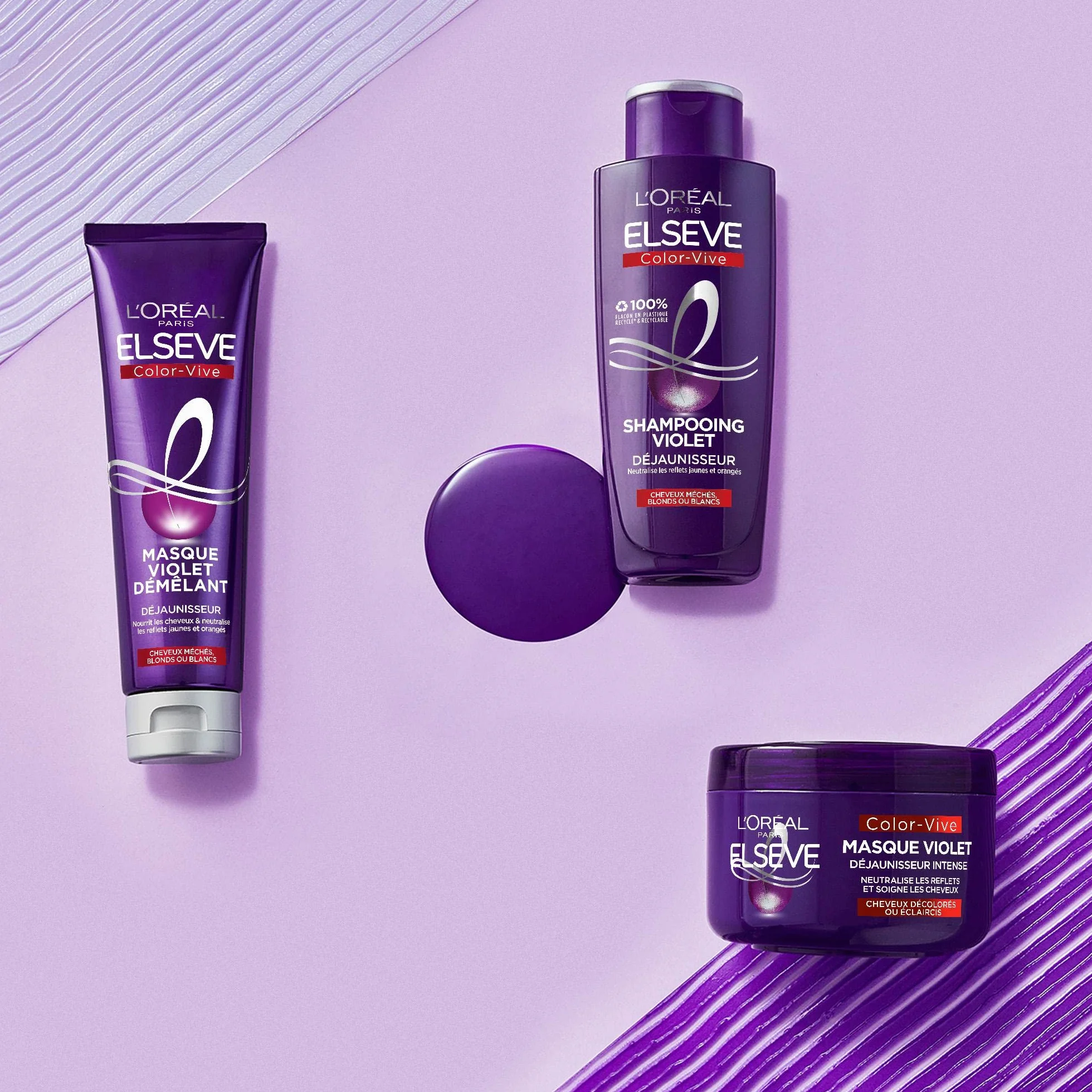 L'Oréal Paris Elseve Color-Vive Shampooing Violet Déjaunisseur 200 ml