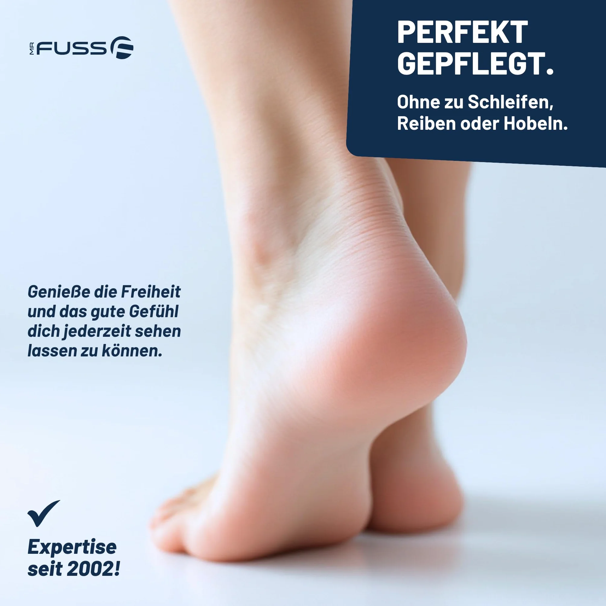 Mr. Fuss No. 1 Solution anti-callosités acier éliminer callosités cuticules