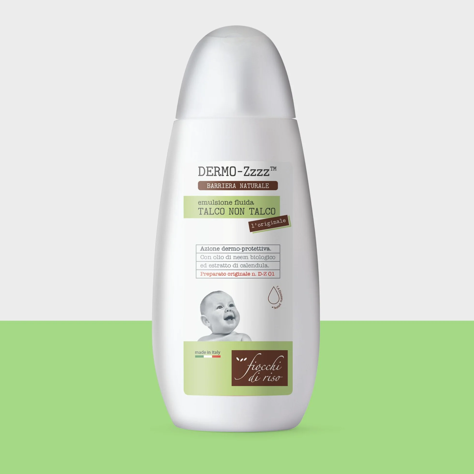 Fiocchi di Riso Talc non talc original 120 ml Créez une barrière naturelle parfum indésirable aux moustiques