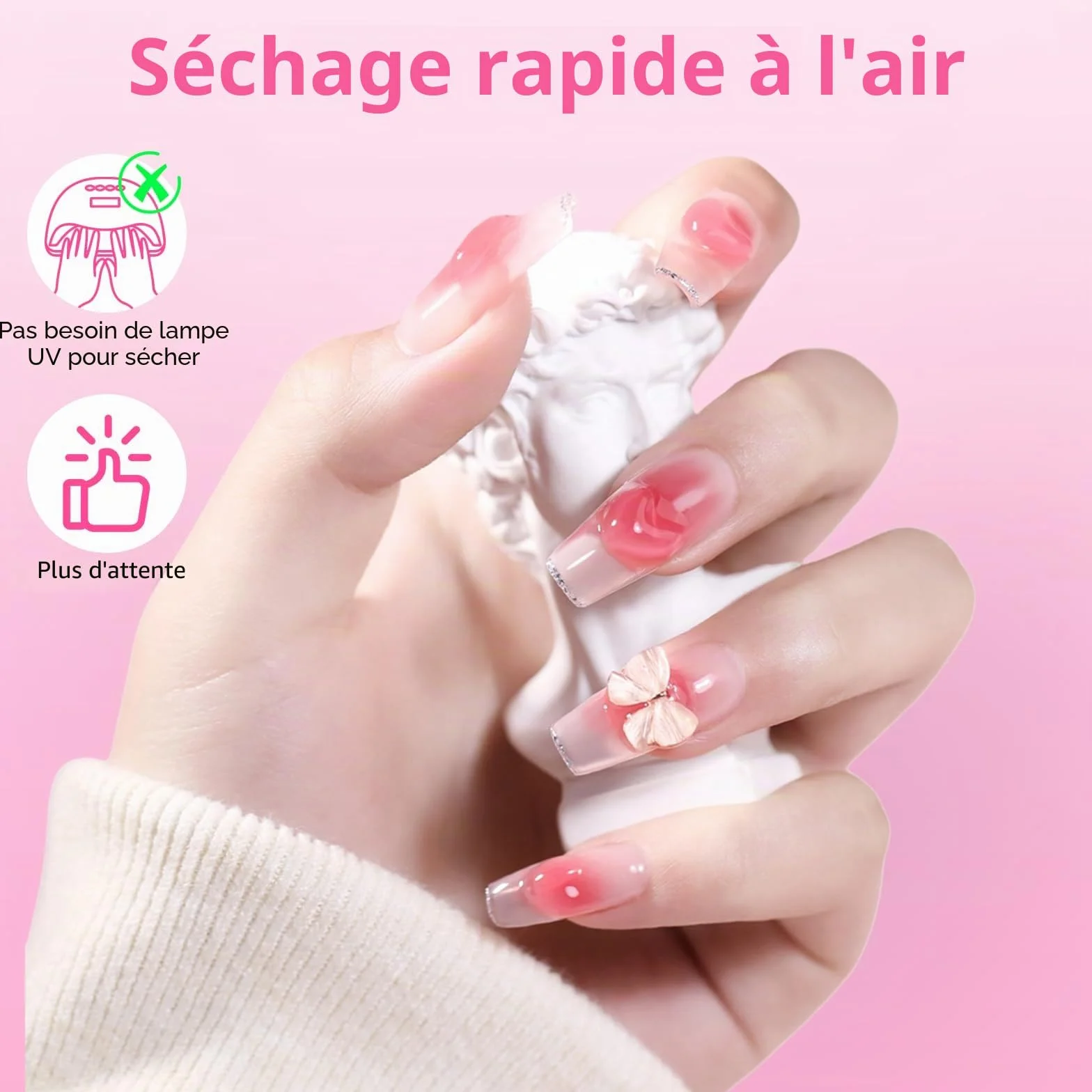 Makartt Colle Faux Ongles Extra Forte 7ml Professionnelle pour Ongles Acryliques Longue Tenue
