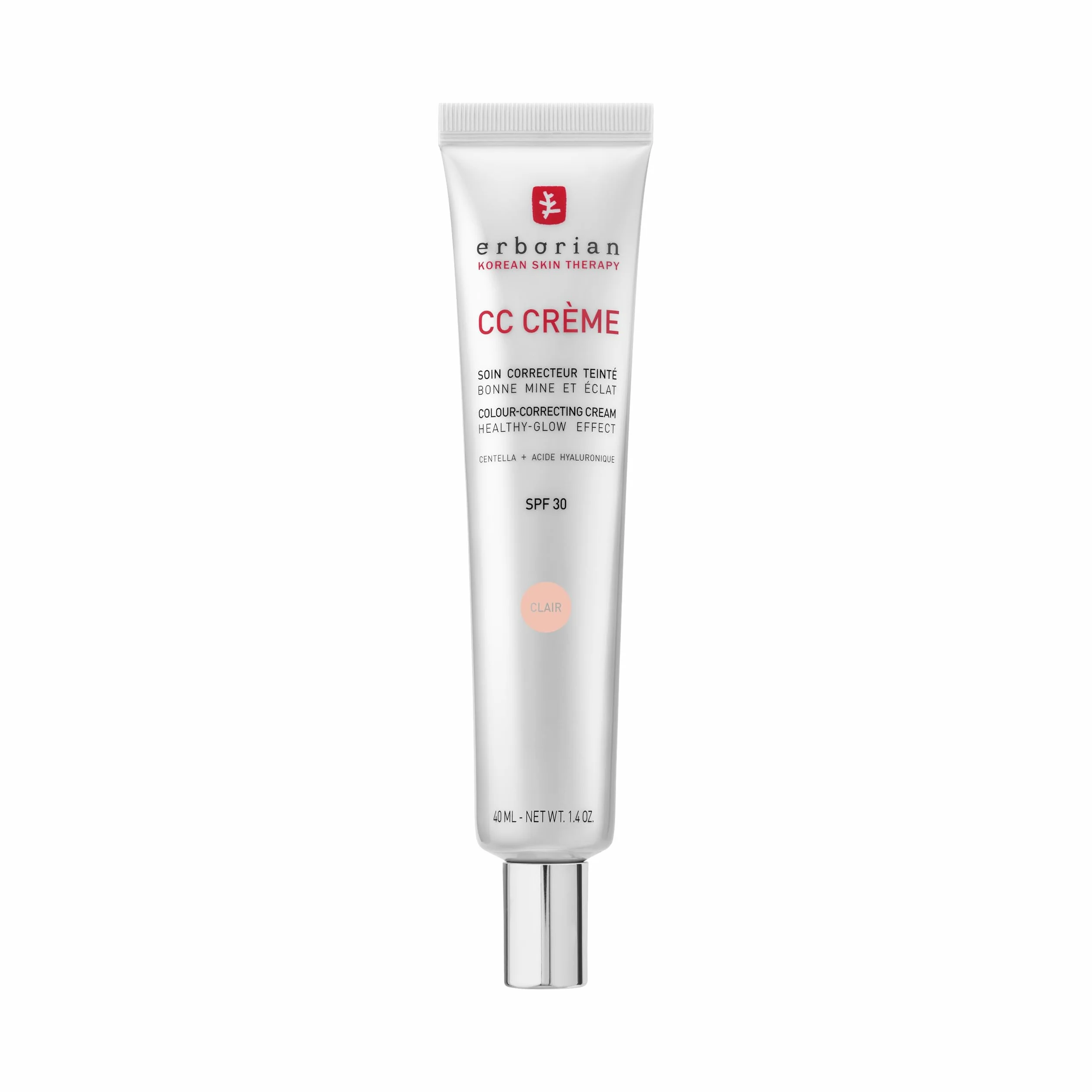 Erborian CC Crème Centella Asiatica Illuminateur Teint Haute Définition Visage SPF 25 Soin Coréen