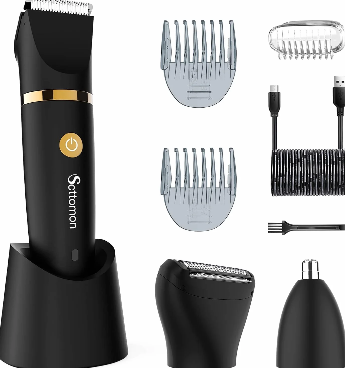 Tondeuse électrique 3 en 1 pour homme sans fil étanche
