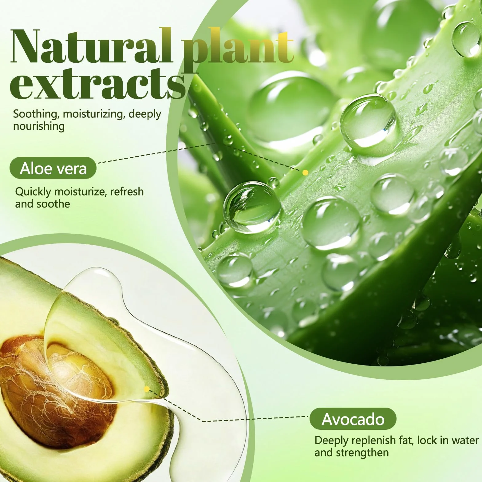 Masque Pieds Peeling Exfoliant Aloe Vera Avocat, Chaussettes Nourrissantes pour Peaux Sèches