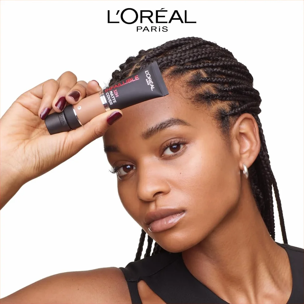 L'Oréal Paris Infaillible 32H Matte Cover Fond de Teint Mat Haute Couvrance Waterproof SPF 25 Teinte 320 Cool Undertone 30 ml