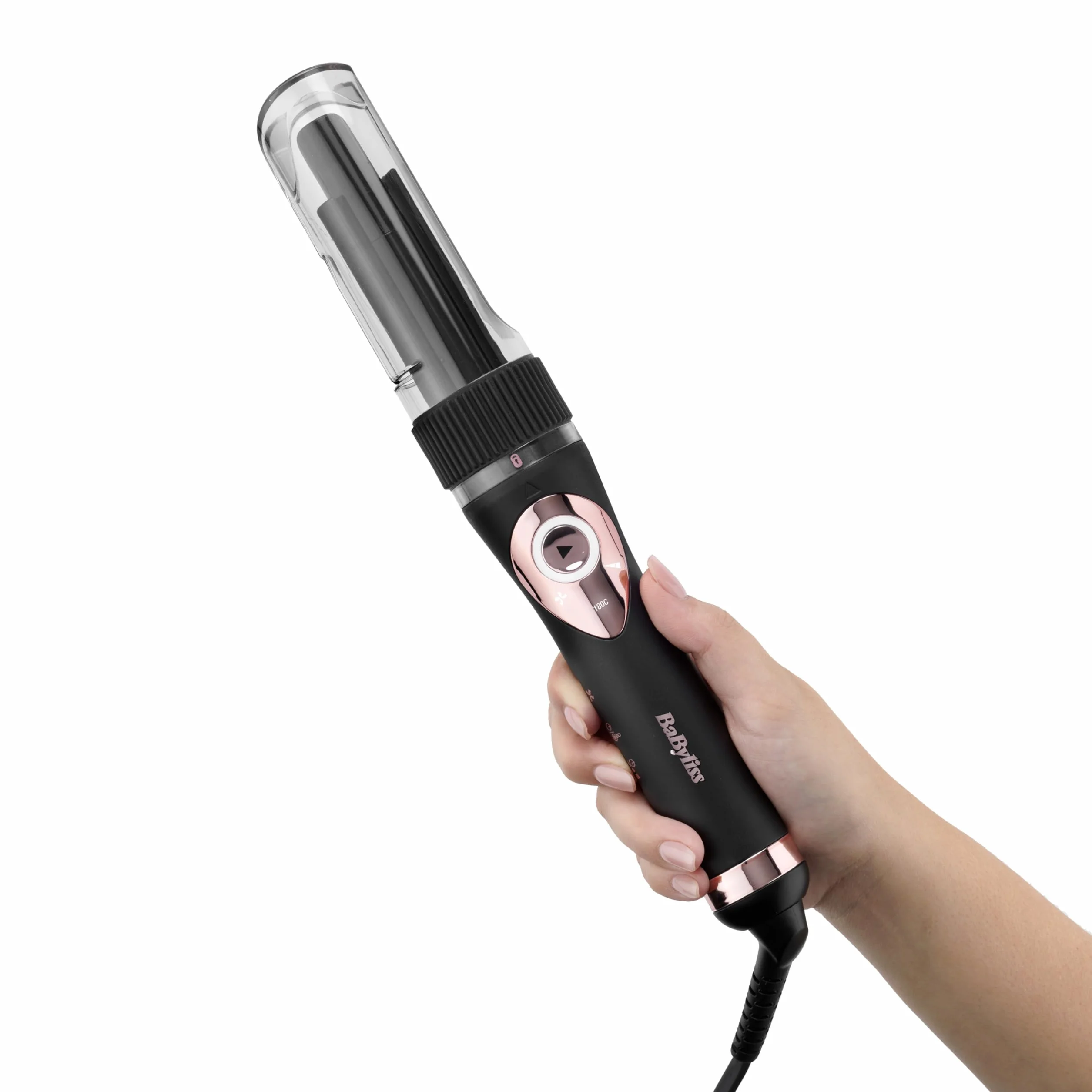 BaByliss Curl Secret Lite Boucleur automatique 5 réglages température 210° Noir Rose Gold C1031E