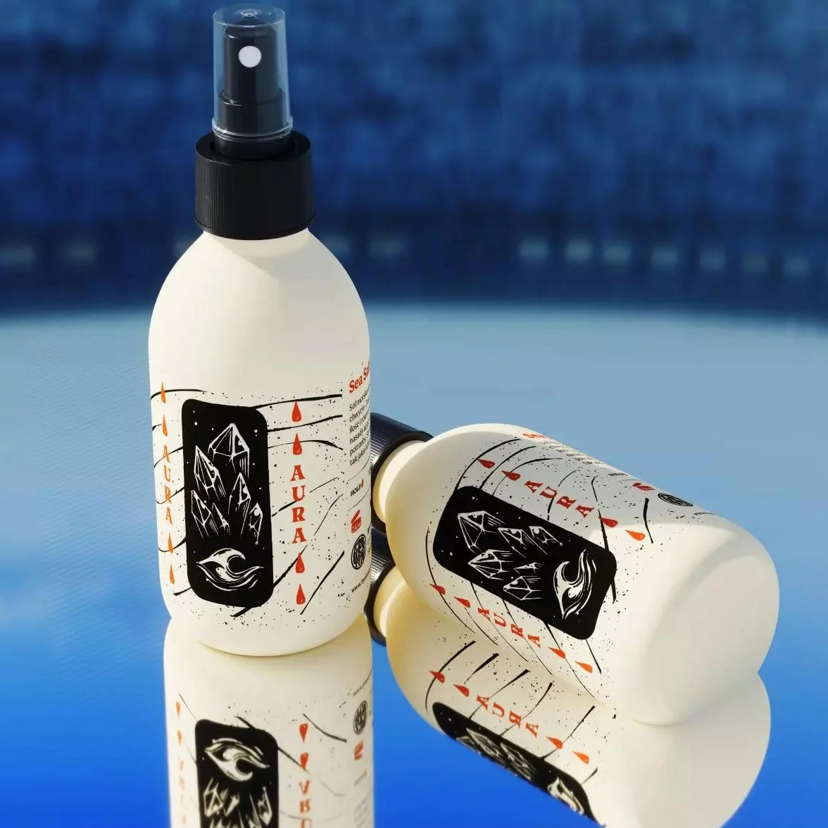 Aura laque Hair Spray texture & volume tenue moyenne Formule naturelle avec sel de mer 200 ml
