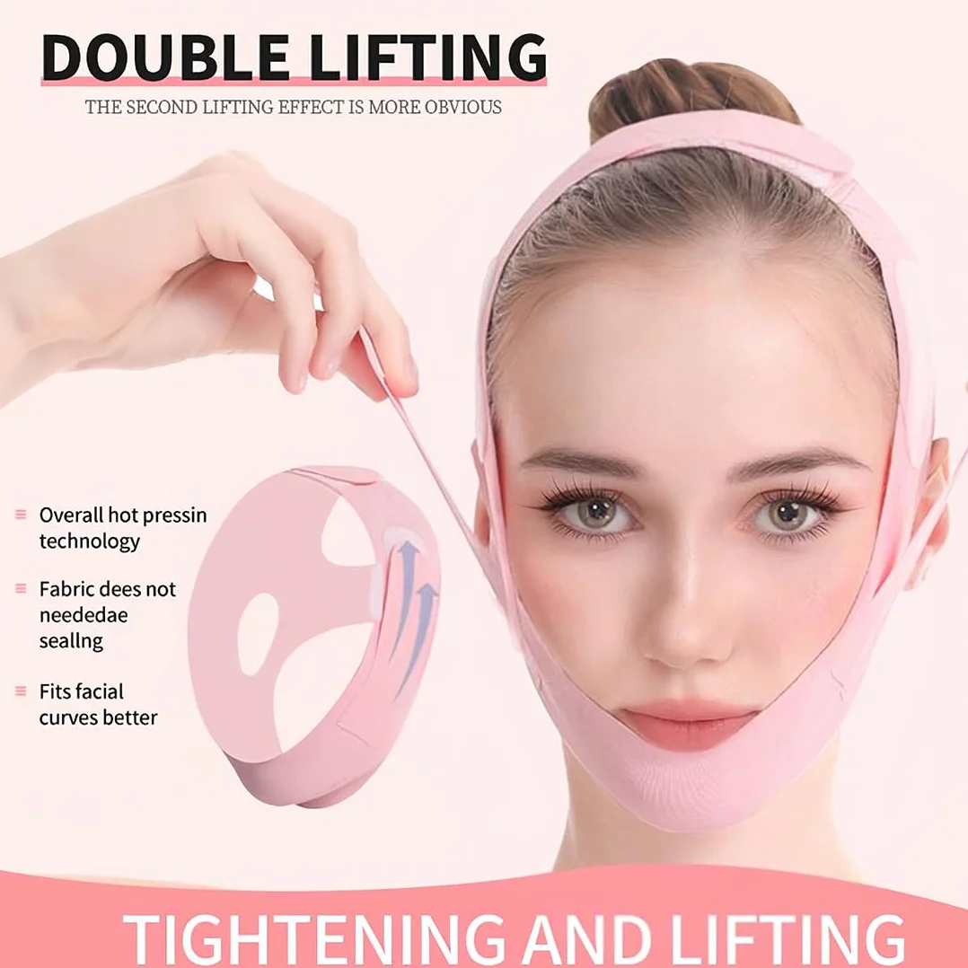 Masque de lifting réutilisable en V pour visage liftant