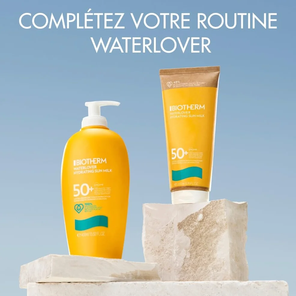 Biotherm Waterlover Crème Solaire Hydratante Lait Solaire Waterproof Corps & Visage Sans Taches Blanches