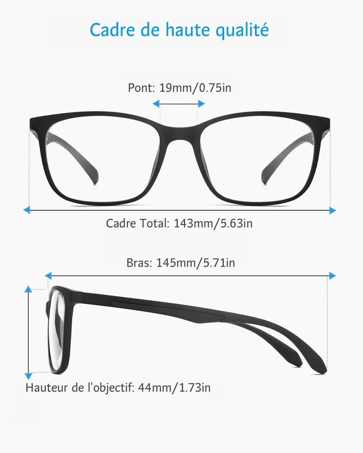 ANRRI lunettes bloquant la lumière bleue Anti-Fatigue oculaire monture légère bleu hommes femmes
