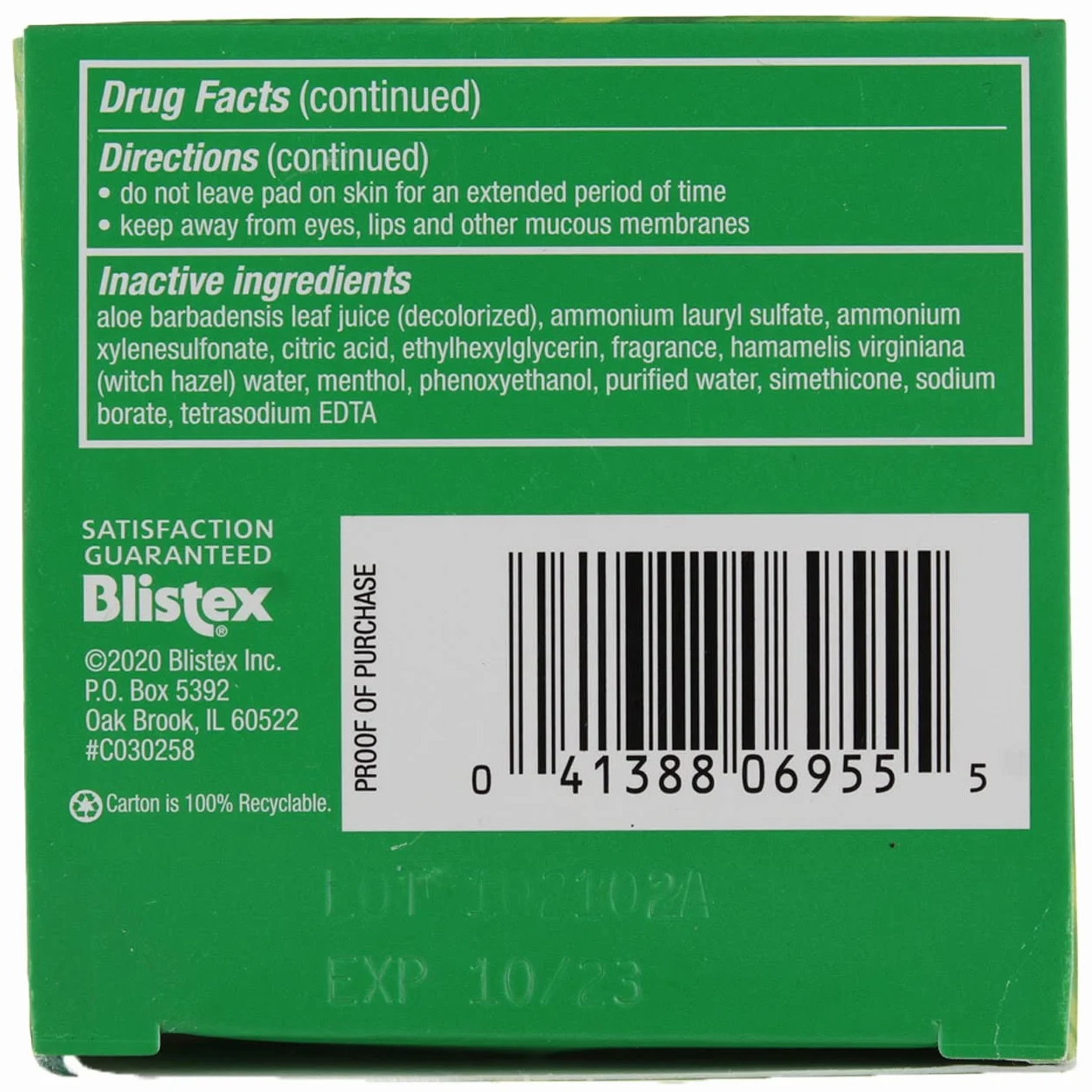 Stri-Dex - Stridex Soins Quotidiens Acné Pads Avec Aloe -- Peau Sensible 55 Ct.