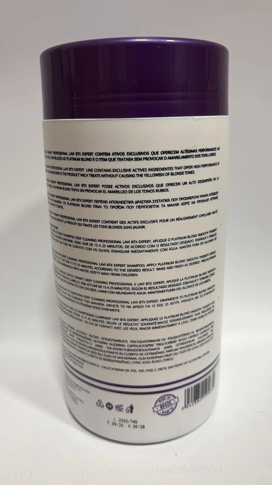 LAVI BTX EXPERT Traitement capillaire professionnel blond platine 1 kg