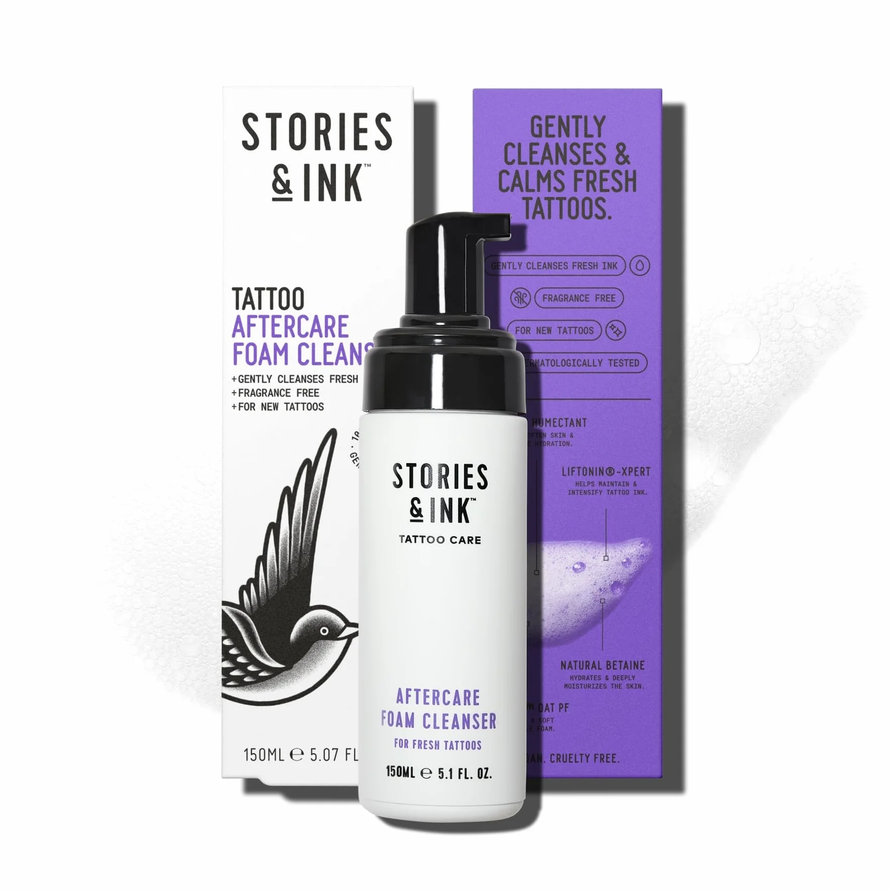 Stories & Ink Tattoo Aftercare Foam Cleanser Nettoyant moussant soins post-tatouage